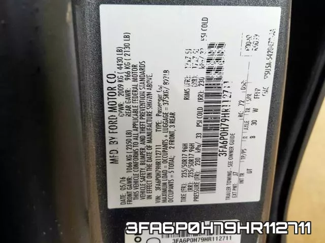 3FA6P0H79HR112711 фото 2