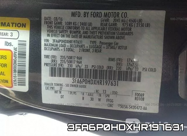 3FA6P0HDXHR197631 фото 10