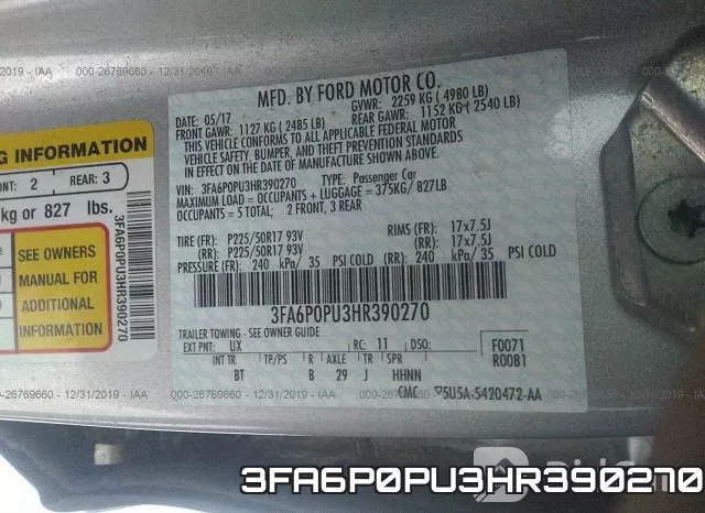 3FA6P0PU3HR390270 фото 10