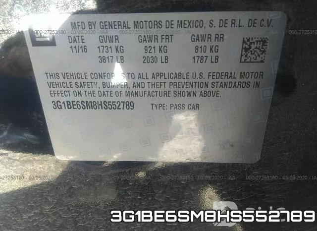 3G1BE6SM8HS552789 фото 10