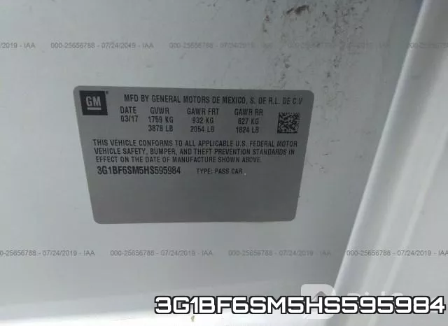 3G1BF6SM5HS595984 фото 10