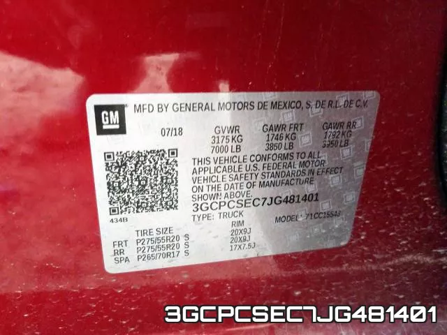 3GCPCSEC7JG481401 фото 2