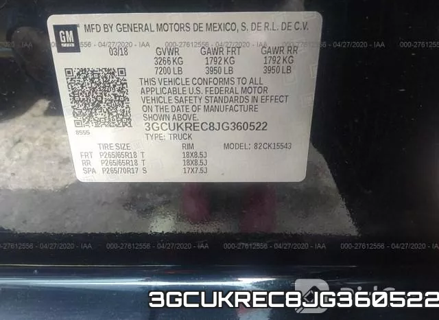 3GCUKREC8JG360522 фото 10