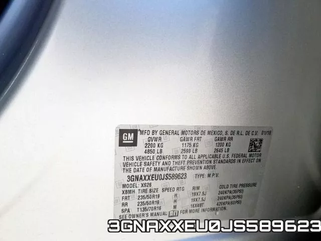 3GNAXXEU0JS589623 фото 2