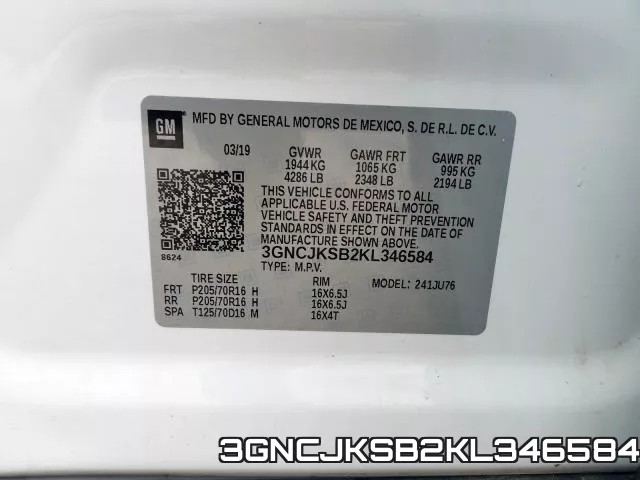 3GNCJKSB2KL346584 фото 2