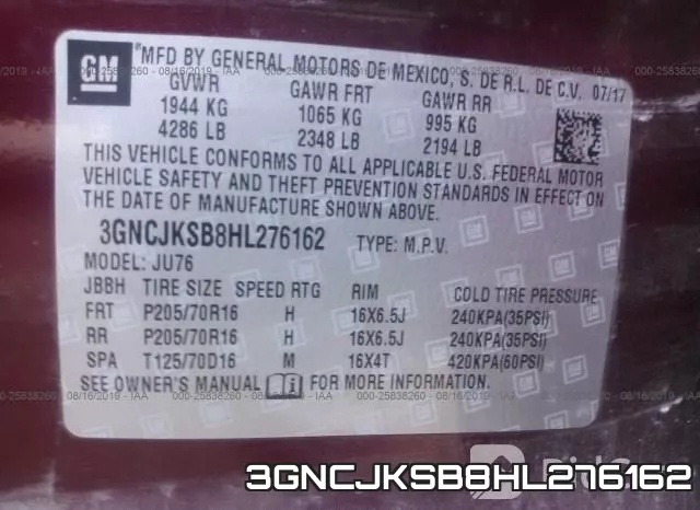 3GNCJKSB8HL276162 фото 10