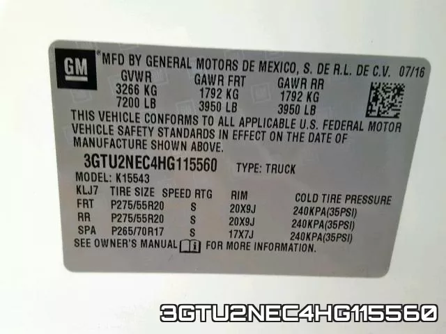 3GTU2NEC4HG115560 фото 2