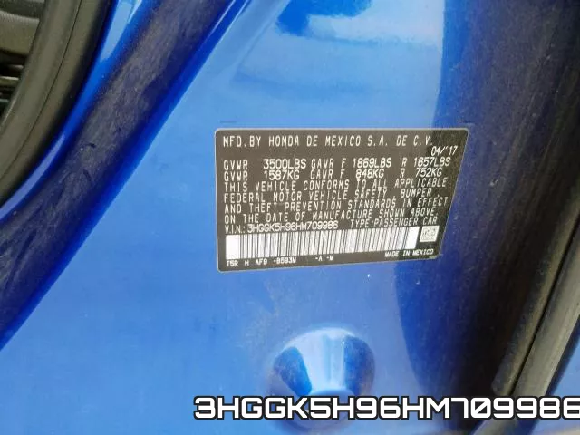 3HGGK5H96HM709986 фото 2