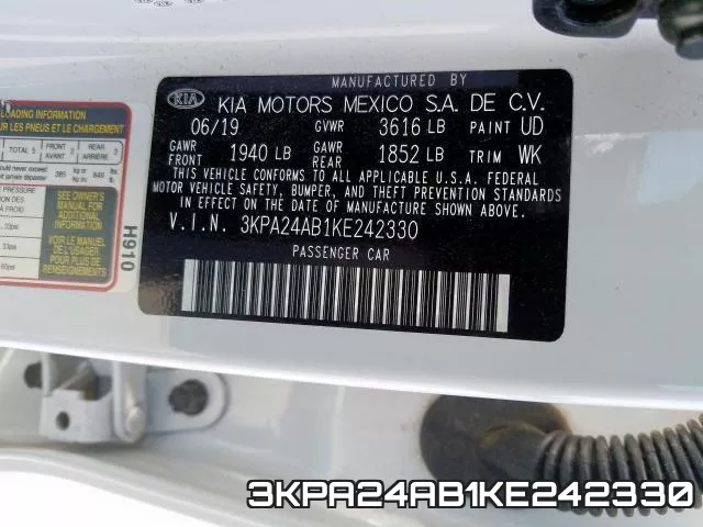 3KPA24AB1KE242330 фото 2