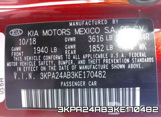 3KPA24AB3KE170482 фото 10
