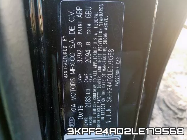3KPF24AD2LE179568 фото 2