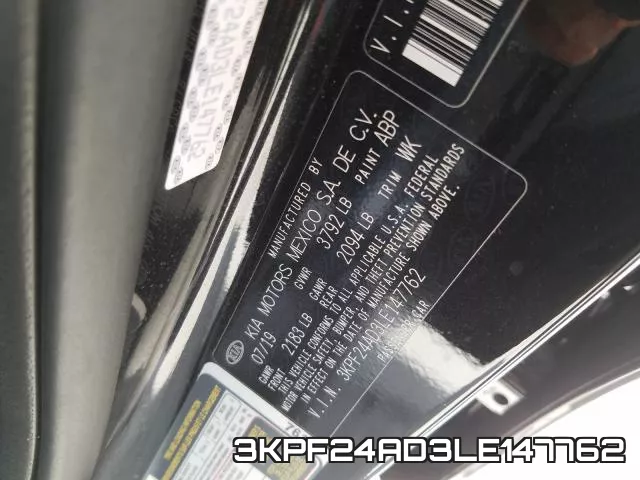 3KPF24AD3LE147762 фото 2