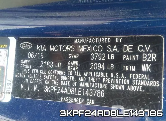 3KPF24AD8LE143786 фото 10