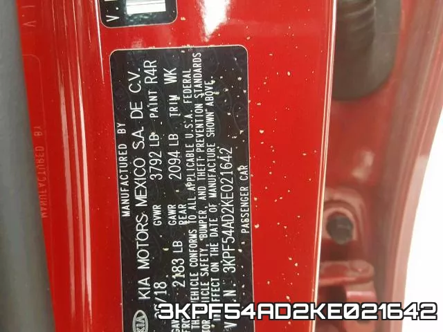 3KPF54AD2KE021642 фото 2