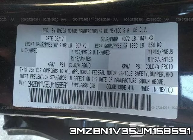 3MZBN1V35JM158591 фото 10