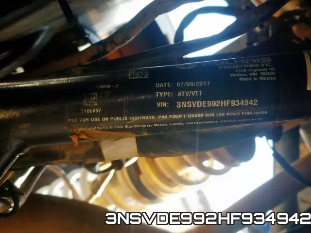 3NSVDE992HF934942 фото 2