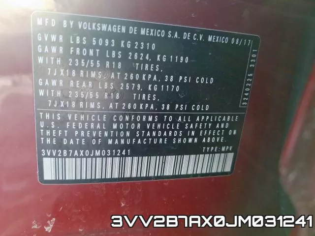 3VV2B7AX0JM031241 фото 2