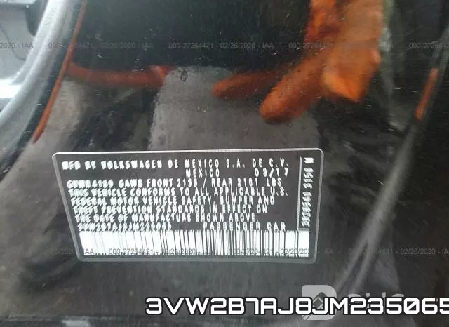 3VW2B7AJ8JM235065 фото 10