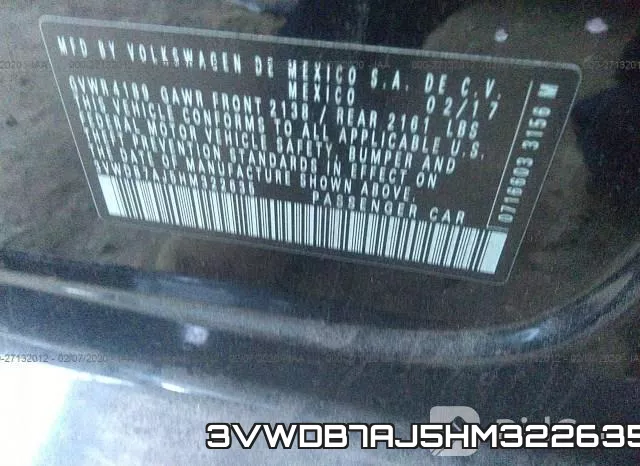 3VWDB7AJ5HM322635 фото 10