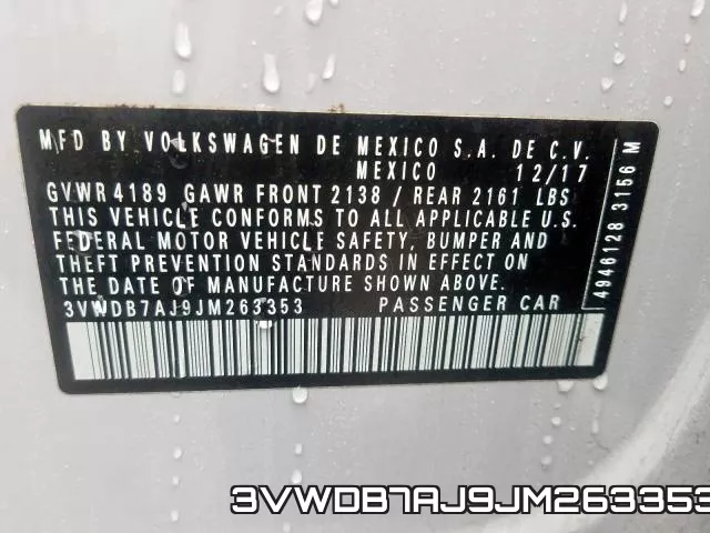 3VWDB7AJ9JM263353 фото 2
