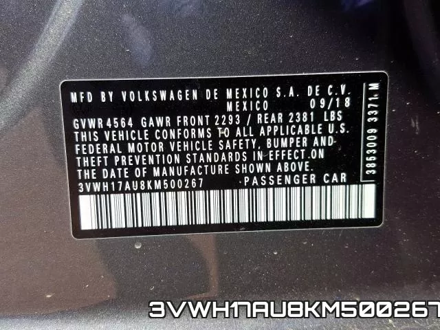 3VWH17AU8KM500267 фото 2