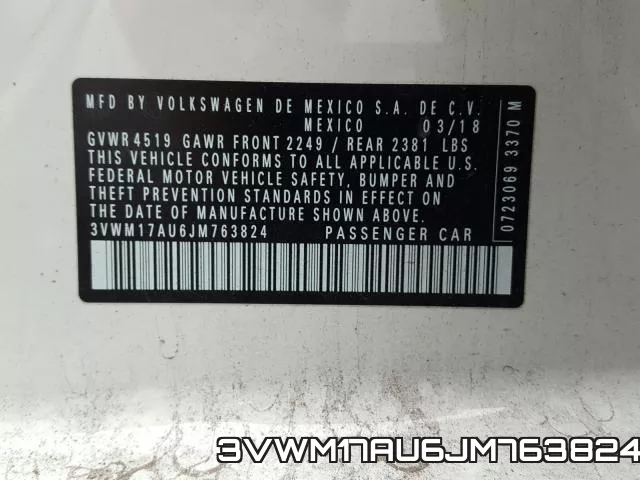 3VWM17AU6JM763824 фото 2
