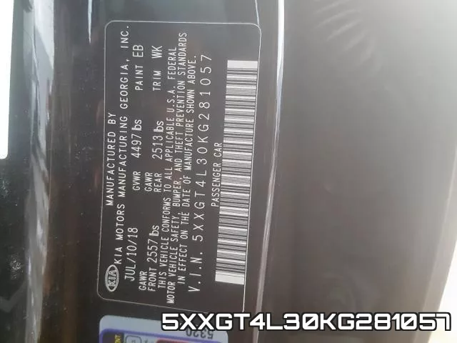 5XXGT4L30KG281057 фото 2