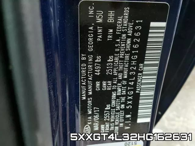 5XXGT4L32HG162631 фото 2