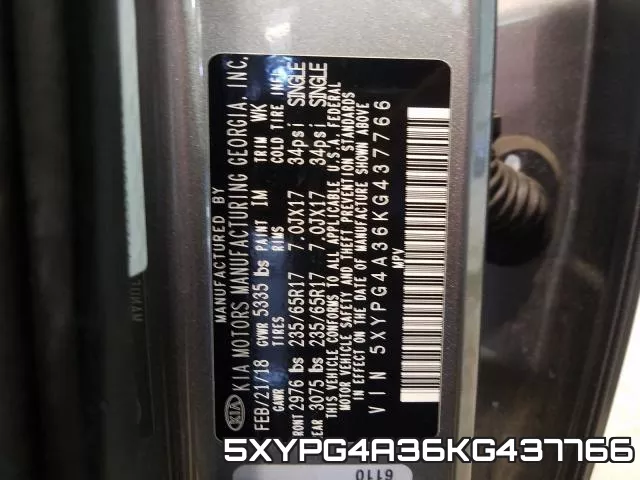 5XYPG4A36KG437766 фото 2