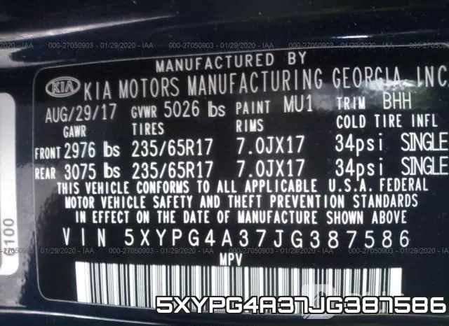 5XYPG4A37JG387586 фото 10