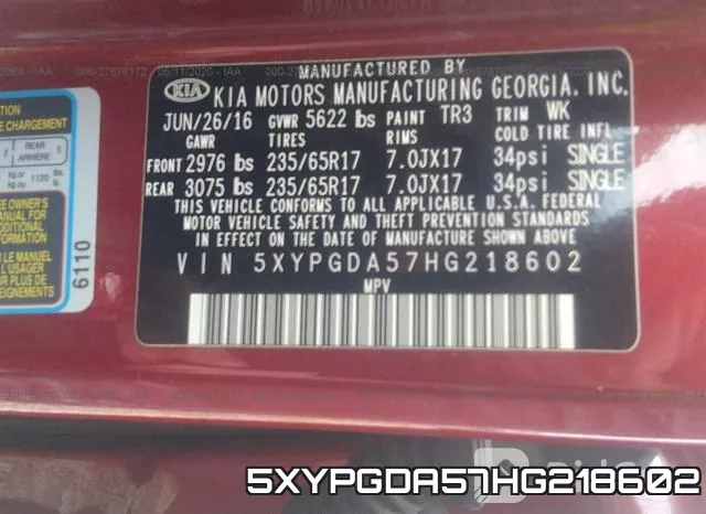 5XYPGDA57HG218602 фото 10