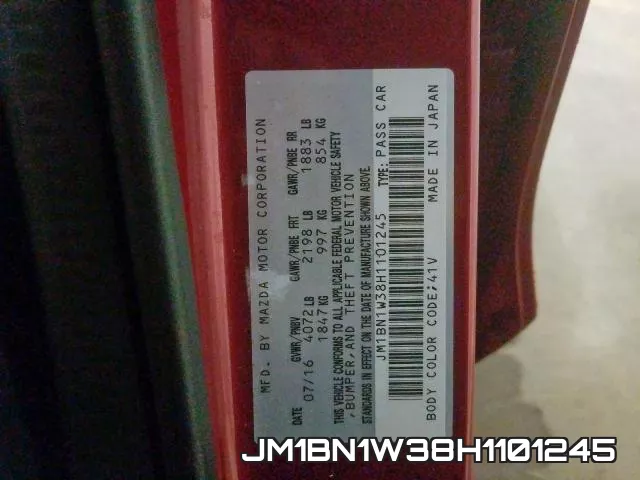 JM1BN1W38H1101245 фото 2