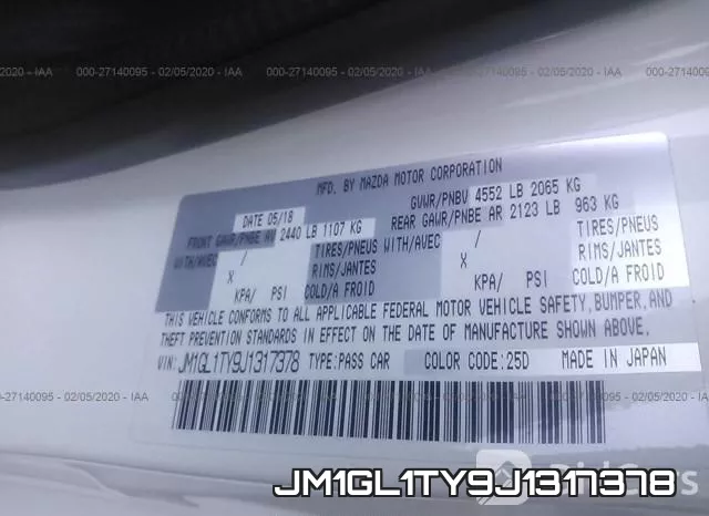 JM1GL1TY9J1317378 фото 10