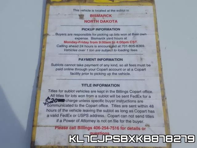 KL7CJPSBXKB878279 фото 10