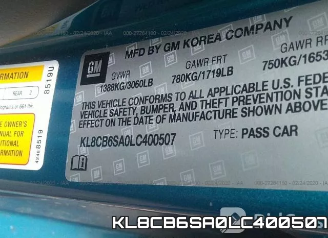 KL8CB6SA0LC400507 фото 10