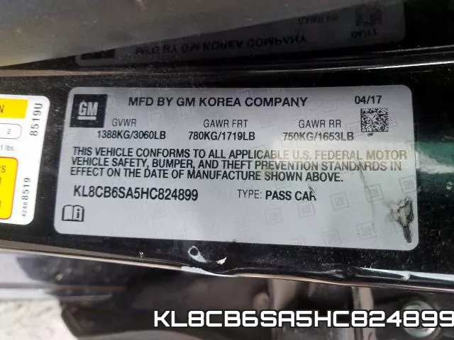 KL8CB6SA5HC824899 фото 2