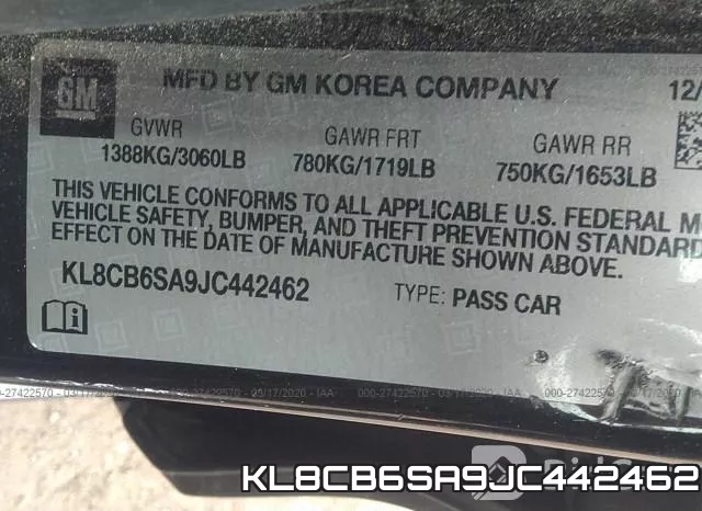 KL8CB6SA9JC442462 фото 10