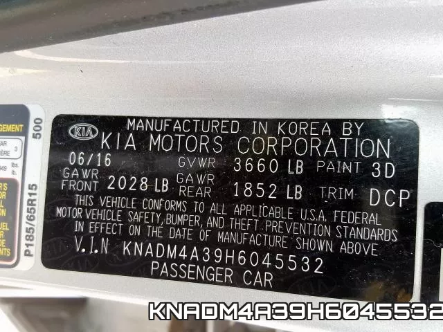 KNADM4A39H6045532 фото 2