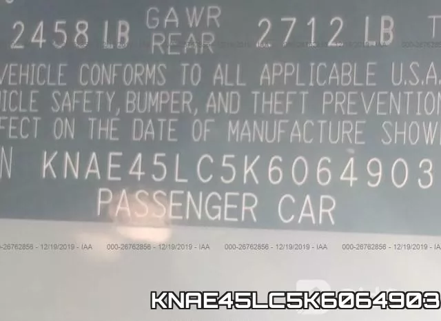 KNAE45LC5K6064903 фото 10