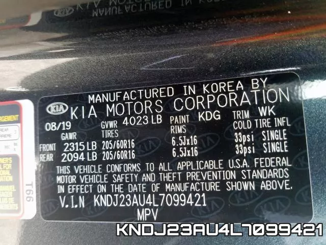 KNDJ23AU4L7099421 фото 2