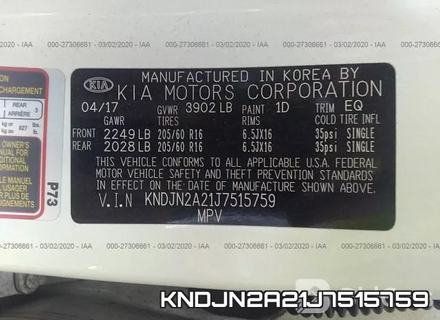 KNDJN2A21J7515759 фото 10