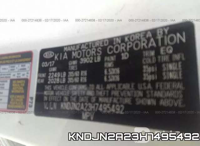 KNDJN2A23H7495492 фото 10