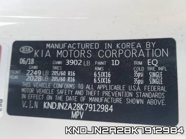 KNDJN2A28K7912984 фото 2