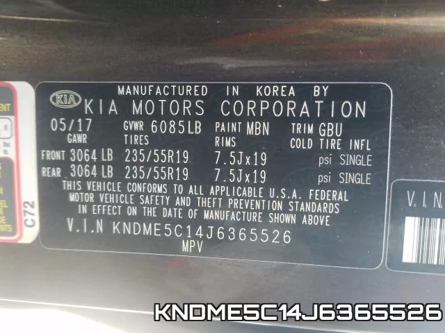 KNDME5C14J6365526 фото 2