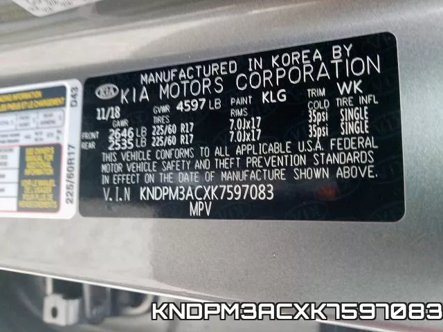 KNDPM3ACXK7597083 фото 2