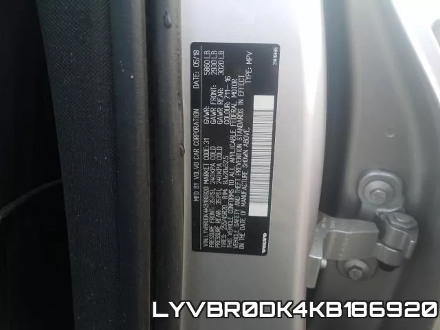 LYVBR0DK4KB186920 фото 2