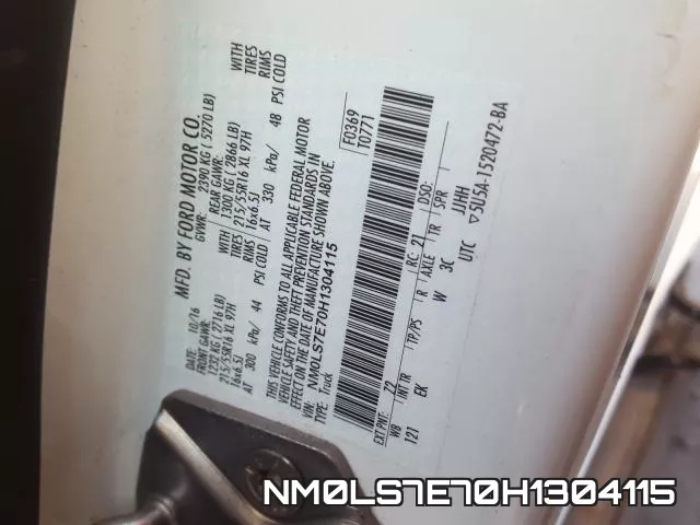 NM0LS7E70H1304115 фото 2