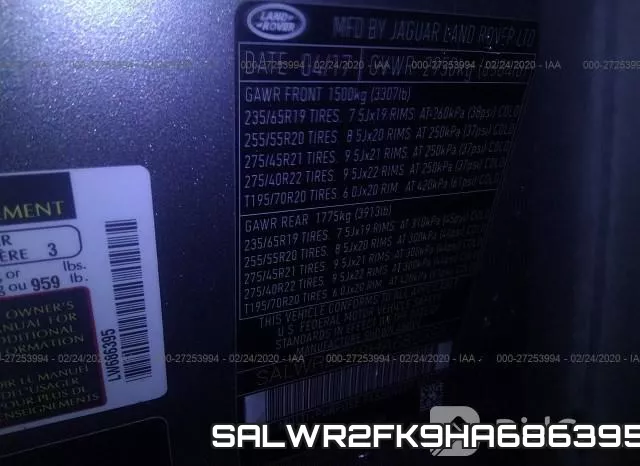SALWR2FK9HA686395 фото 10