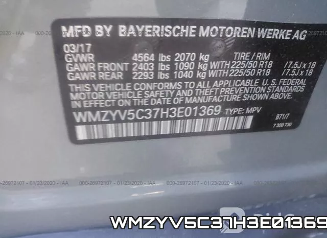 WMZYV5C37H3E01369 фото 10