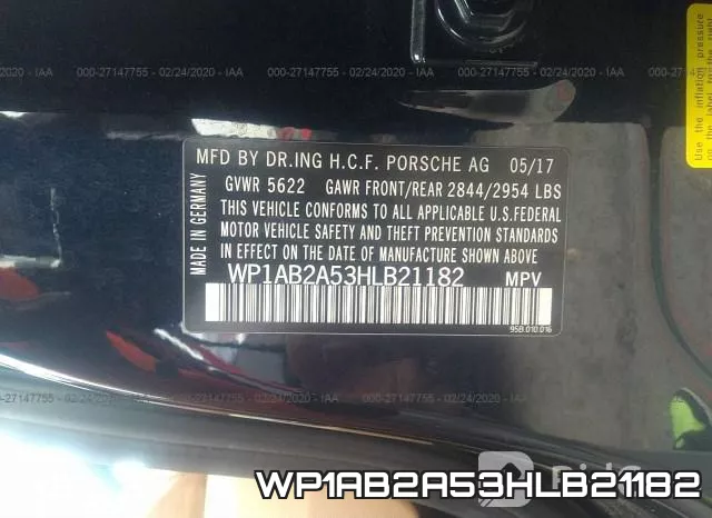 WP1AB2A53HLB21182 фото 10